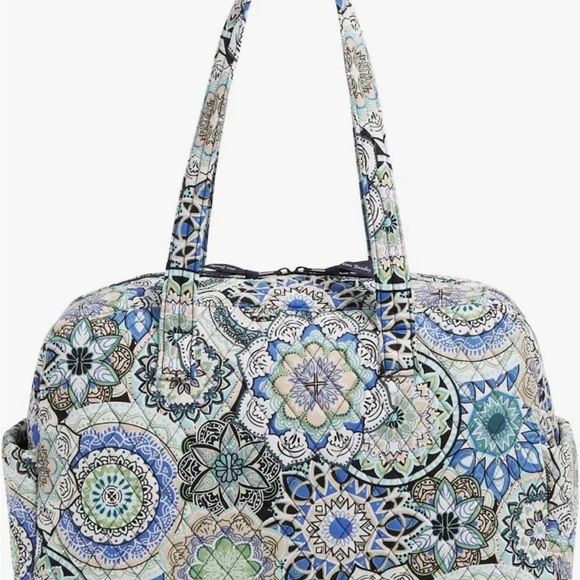 Vera Bradley Med Traveler Bag Rare Sketched Medallion Trolley Sleeve NWT - Picture 5 of 6